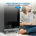 thumbnail image 6 of FOLDLIFE Commercial Ice Maker Machine, Under Counter Ice Maker, 150LBS/24H with 33LBS Ice Storage Bin, Stainless Steel Freestanding Ice Machine with Ice Scoop, Self-Cleaning, for Business and Home Use, 6 of 7