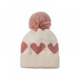 thumbnail image 3 of Baby Girls Winter Hat Toddler Beanie Cold Weather Warm Pompom Hat, 3 of 7