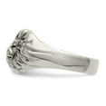 thumbnail image 4 of Auriga Fine Jewelry Stainless Steel Antiqued and Polished Lion Head Men's Ring Size 9, 4 of 7