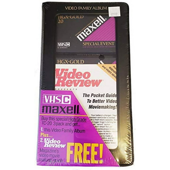 Maxell VHS-C 3 Pack HGX-Gold TC-20's