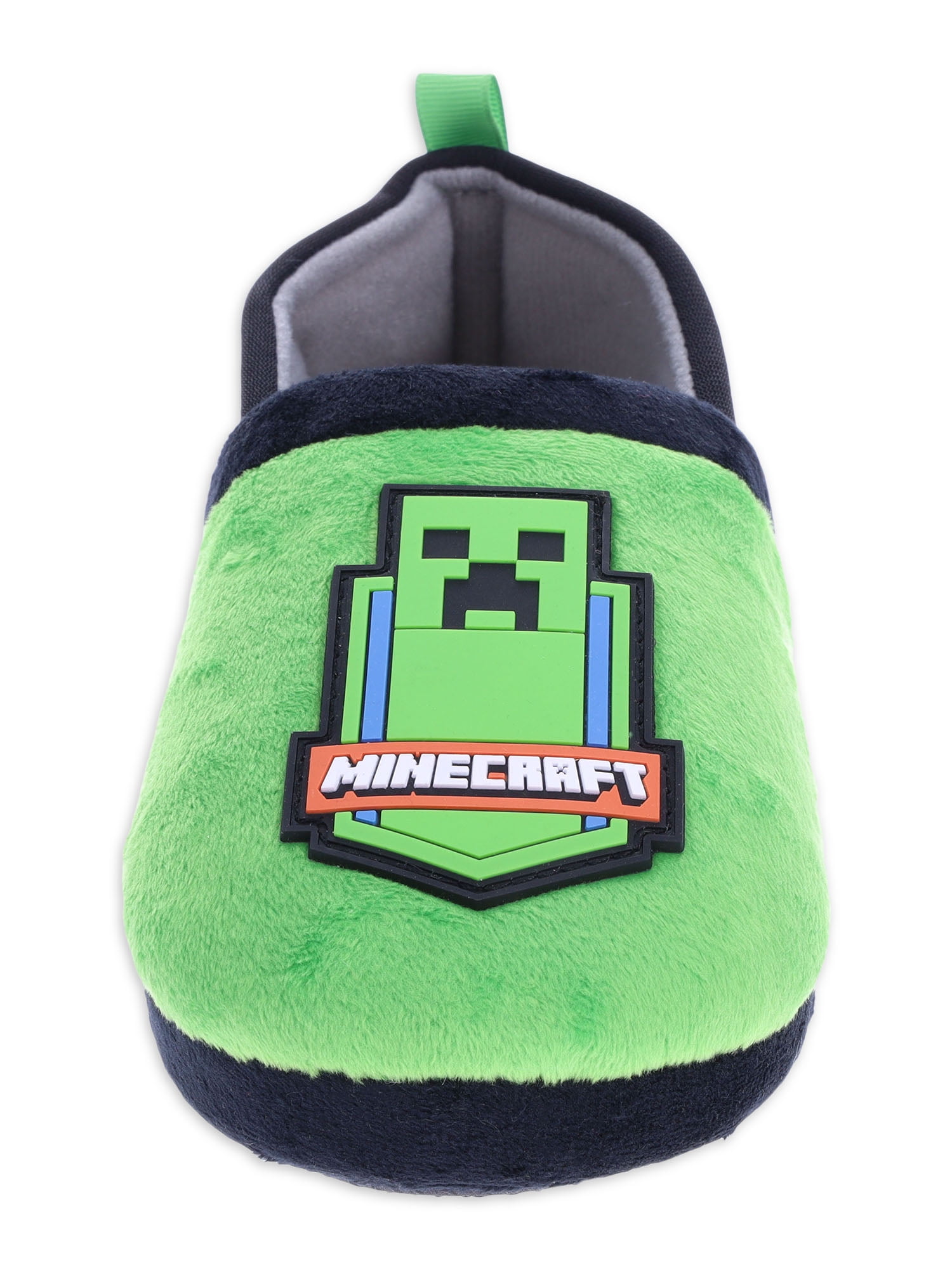 Minecraft Creeper Boy's Slipper 3D Green Plush Novelty Footwear