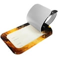 thumbnail image 2 of Square 2Pack PU Leather Galaxy Cruise Luggage Tag with Privacy Cover and Name ID Tag for Travel Handbags Backpacks Luggage Tags, 2 of 6
