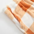 thumbnail image 5 of Pajama Pants Women Comfy Pj Bottom with 2 Pockets No Drawstring Plaid Sleepwear Orange S, 5 of 7