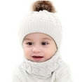 thumbnail image 2 of Relanfenk Baby Hats 2Pcs Toddler Girls Boys Winter Warm Knitted Beanie Cap+Scarf Keep Warm Set Hat, 2 of 6