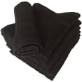 thumbnail image 2 of Linteum Textile Face Towel Set, 12x12 Inch, 100% Soft Cotton, 16 Single Ring Spun Washcloths, Absorbent & Durable Face Towel for Household, Spa, Gym and Hotels - 24 Pack (Black), 2 of 6