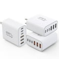 thumbnail image 1 of Cargador de pared Kruidvat de 65W con 6 puertos USB-C de carga rápida, 1 of 4