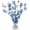 Silver and Blue, variant on PMU Bursting Centerpiece- Snowflake Balloon Weights, table Centerpiece for Graduation, Birthdays, Halloween, Veterans, Party & Independence Day Celebration-15in / 7.34cm