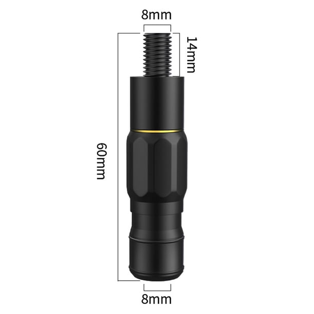 Adaptador de conector de red de inmersión de aterrizaje de pesca Parte de varilla de red de inmersión de liberación rápida (negro) Hugtrwg Para Estrenar