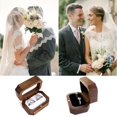 thumbnail image 2 of Caja de almacenamiento de anillo de boda YONGSHENG Madera Rústica, 2 of 5