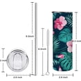 thumbnail image 3 of Floral Tumbler with Lid and Straw, Floral Travel Mug, Floral Mugs for Women, Cute Tumblers for Women, Flower Water Bottle, Rose Tumbler, 20oz Insulated Flower Tumbler, 3 of 6