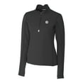 thumbnail image 2 of Women's Cutter & Buck Black Pittsburgh Steelers Traverse Stretch DryTec Quarter-Zip Top, 2 of 3