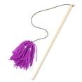 thumbnail image 1 of Cat Teaser Wooden Handle: Faux Woolen Yarn Elastic Rope Bell Pet Toy Kitten Wand, 1 of 3