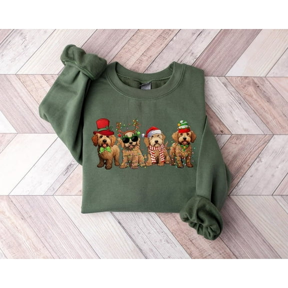 Goldendoodle Christmas Sweatshirt, Christmas Dog Shirt, Goldendoodle Shirt, Goldendoodle Mom Shirt, Dog Lover Shirt, Holiday Sweater