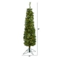 thumbnail image 3 of Nearly Natural 5ft Green Pencil Christmas Tree with 100 Clear LED Lights, 3 of 8