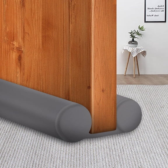 Under Door Draft Blocker Black Door Draft Stopper 38" Noise Reducer Breeze Light Cold Air Guard Sound Proof Door Sweep 32" 36" 38" Weather Stripping Door Bottom Seal Insulation Strip Gap Filler