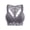 Gray, variant on Women's Plus Size Lace Bra Removable Padded Sexy Racerback Breathable Bralette Plus Size Sports Bras,Beige,XL