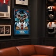 thumbnail image 2 of Carolina Panthers Framed Stained Glass Art Print, 2 of 2