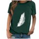 thumbnail image 1 of Gibobby Casual Playera de Manga Corta para Mujer Mujeres Tunic Travel(Verde,M), 1 of 5
