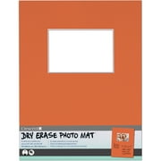 Dry-Erase 11"X14" Photo Mat Holds 4"X6" Photo-Orange, Pk 5