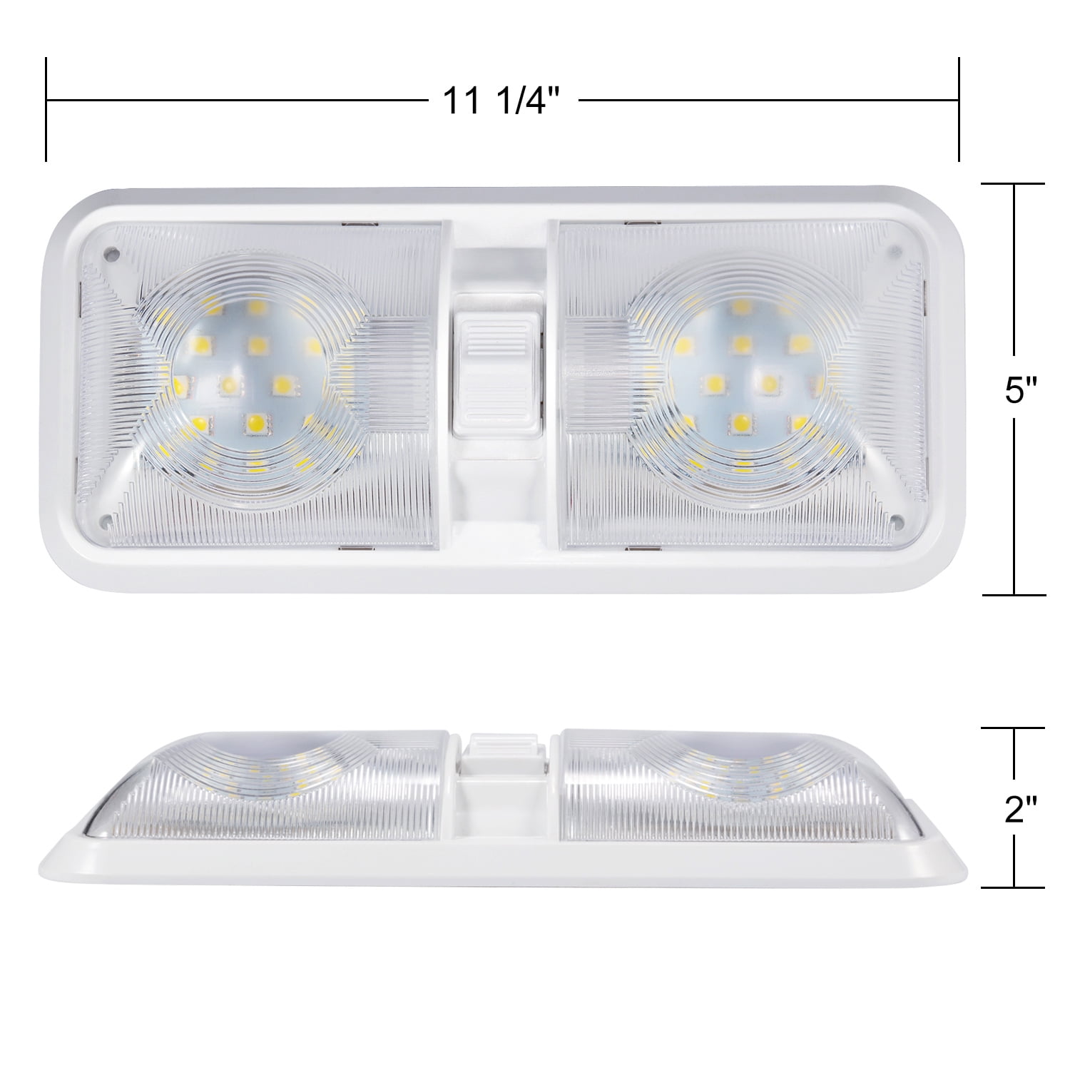 Kohree 12v Led Rv Ceiling Dome Light Interior Lighting For Kohree 12v Led Rv Ceiling Dome Light Interior Lighting For Trailer Camper With Switch White Com
