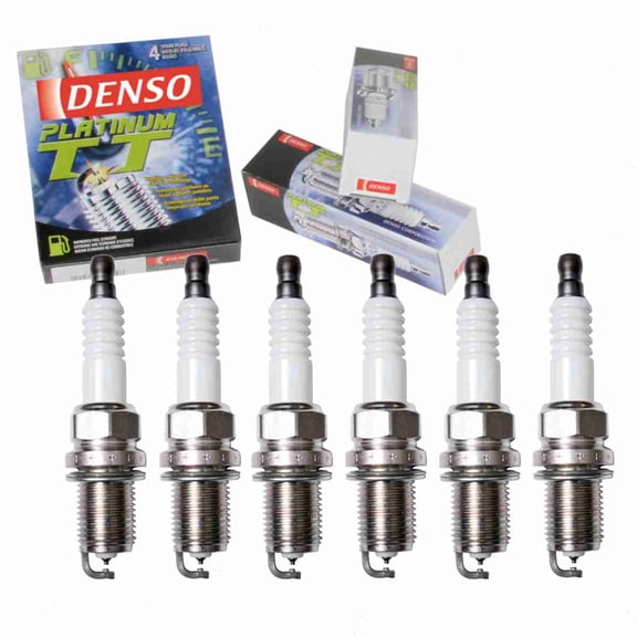 6 pc DENSO Platinum TT Spark Plugs compatible with Hyundai Entourage 3.8L V6 2007-2008