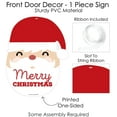 thumbnail image 5 of Big Dot of Happiness Jolly Santa Claus - Hanging Porch Christmas Party Outdoor Decorations - Front Door Decor - 1 Piece Sign, 5 of 8
