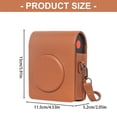 thumbnail image 5 of Yammee PU Leather Case Protector Camera Bag with Shoulder Strap for Mini Shot 3 ERA/MS300 Solid Color Carry Case Portable, 5 of 16