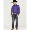 thumbnail image 2 of Roper Men's Solid Amarillo Collection Long Sleeve Western Shirt Purple XX-Large, 2 of 4