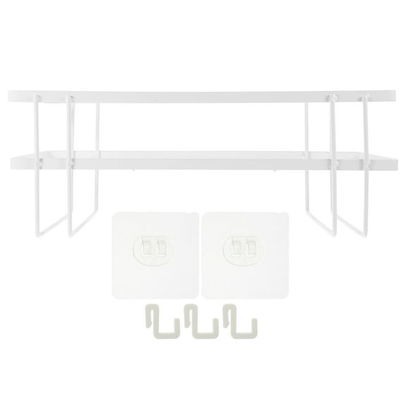 Kitandove Toilet Shelf Unit Bathroom Sundries Organizer Single-layer Rack 1Set 13.4X5.9in