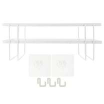 Kitandove Toilet Shelf Unit Bathroom Sundries Organizer Single-layer Rack 1Set 13.4X5.9in