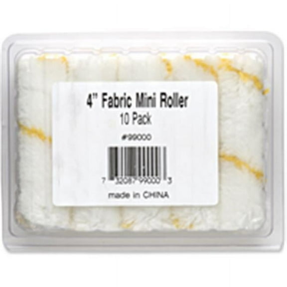 Whizz Gold Stripe 4 In. x 1/2 In. Mini Fabric Roller Cover (10-Pack) 99000