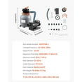 thumbnail image 3 of KFFKFF 12" Sand Filter Pump, with 1/2 HP Pool Pump for Above Ground Pools, 3000 GPH Flow, Sand Filter System with 6 Modes, 6 Way Valve & Strainer Basket, Simple Assembly, 39LBS Sand Capacity, 3 of 9