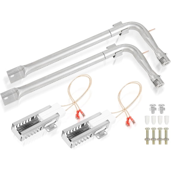 2 Pack PB040001 Gas Range Oven Igniter and PB050012 Stainless Steel Oven Burner Tube Kit Replacement for Viking Range EVGIC305 EVGIC365 EVGIC485, Replaces 065650-000 SGR4001 792263 PB050009 811319