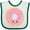 White and Green, variant on Inktastic Light Pink Donut Boys or Girls Baby Bib