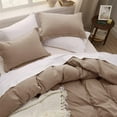 thumbnail image 6 of U by Bedsure Khaki Duvet Cover King Size - Soft Prewashed King Duvet Cover Set, 3 Pieces, 1 Duvet Cover 104x90 Inches with Zipper Closure and 2 Pillow Shams, 6 of 8