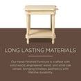 thumbnail image 2 of Maven Lane Pullman Traditional Square Wooden Side Table, Antique White, Set of 2, 2 of 6