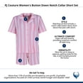 thumbnail image 5 of PJ Couture  Button Down Polka Dot Stripe Pajama Short Set (Women), 5 of 5