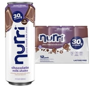 Nurri Ultra-Filtered Milkshake, 30g of Protein, Chocolate, 11 fl oz Can (Pack of 12)