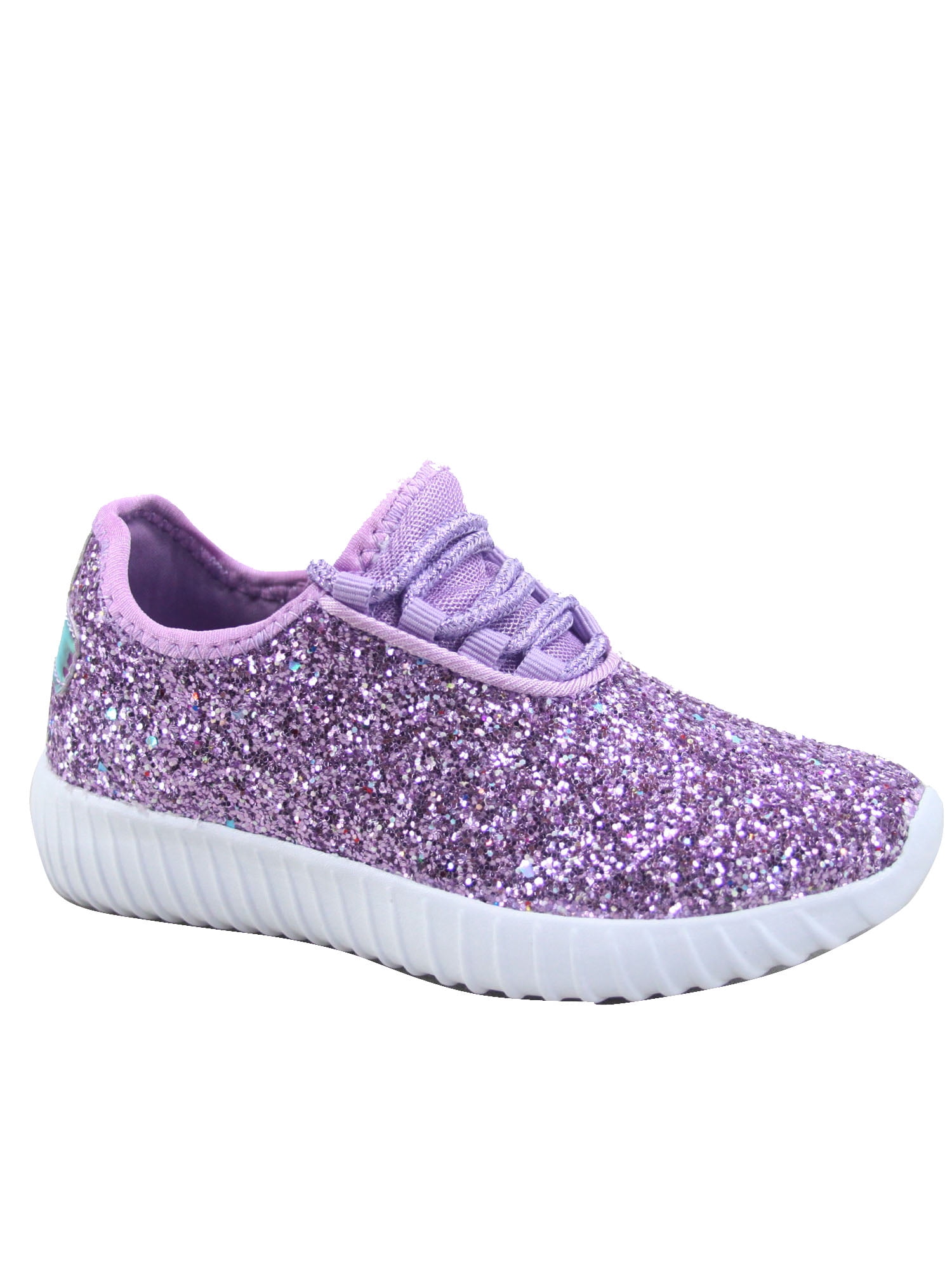 purple glitter tennis shoes