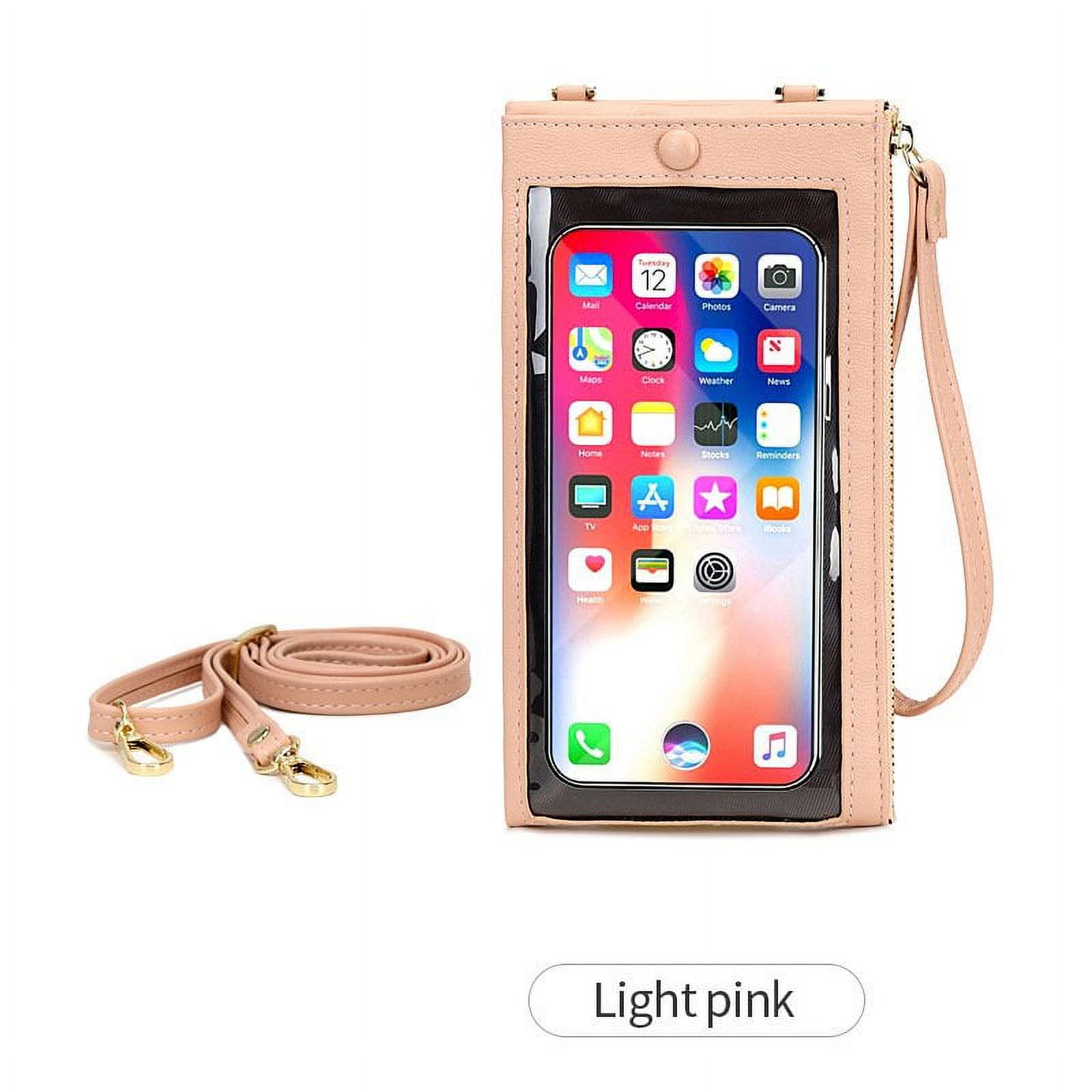 Casecond Petit Sac Sacs à Bandoulière Sac Téléphone Portable Femmes Homme Mini Pochette en PU Cuir