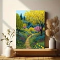 thumbnail image 6 of Vibrant Floral Landscape Path Canvas Print, Wall Decor for Living Room Bedroom Office Hallway Dining Room Home, 6 of 8