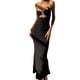 thumbnail image 1 of Vestido Largo Sunloudy Halter Mujer Slim-fit Sin Mangas Negro, 1 of 9