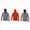 Mix Grey / Mix Grey / Red, variant on Blank Activewear, Pack of 3 Men's Hoodie Mock Neck, Kangaroo Pocket, Fleece 100% polyester