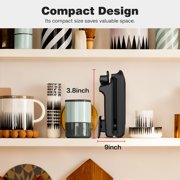KEINVE Electric Grill and Panini Press, Tough Non-Stick Coating, Drip Tray Catches Grease, Black