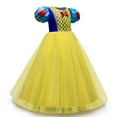 thumbnail image 2 of HAWEE Robe de Princesse pour Filles Snow White Jaune Robes de Cérémonie Fantaisie Cosplay Costume, 2 of 7