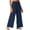 Dark blue, variant on Certgust Under $25 Wide Leg Pants for Women Wide Leg Pants for Women Plus Size Flowy Drawstring Elastic Waist with Pockets Summer Beach