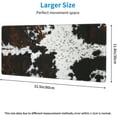 thumbnail image 4 of Mouse Pads Western Highland Cowhide Ranch Style Large Mouse Pad, Gaming Mousepad, Keyboard and Mouse Pad with Stitched Edges,PC Desk Mat for Game,Work,Office(31.5"*11.8"), 4 of 6