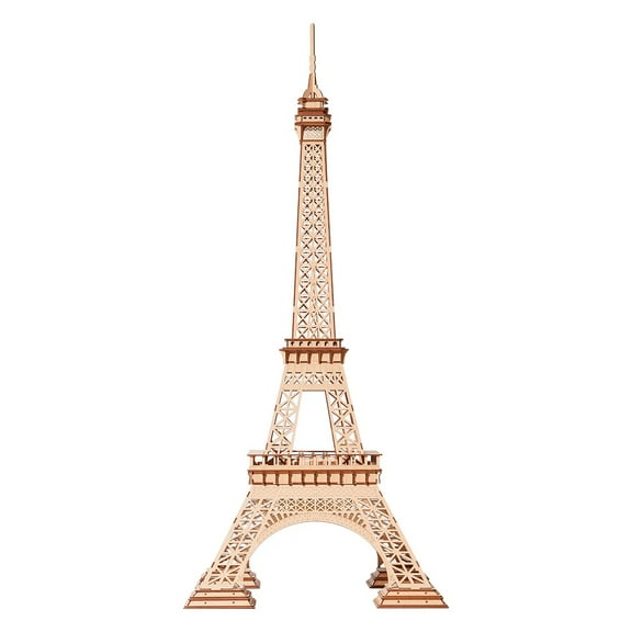Rolife Eiffel Tower Plus 3D Wooden Puzzle Building Model Kits Gift for Teens Adult