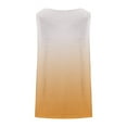 thumbnail image 4 of ZQUUVOU Women's Tank Top Plus Size Tie Dye Round-Neck Printed Button Ruffle Hem Tops (Orange,2XL), 4 of 6