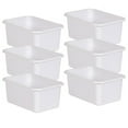 thumbnail image 1 of Teacher Created Resources TCR20399-6 Bac de Rangement en Plastique, Blanc - Petit - Lot de 6, 1 of 2